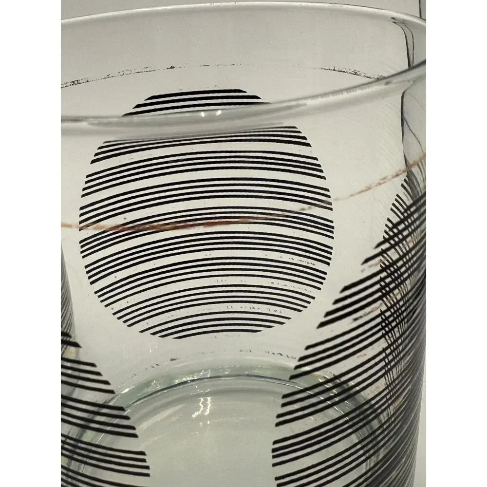 Edgar Watkins Ecclipse Set Of 4 MCM Design Whiskey Lo Ball Drinking Glasses